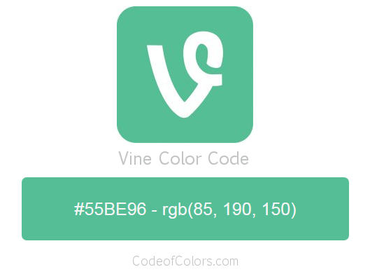 Vine Logo and Website Color Codes