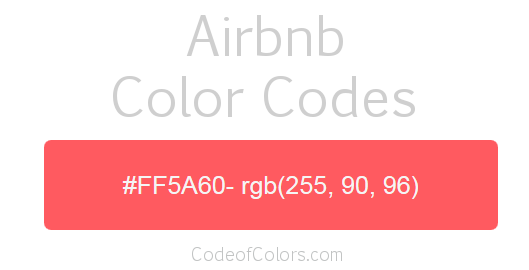 Airbnb Logo and Website Color Codes